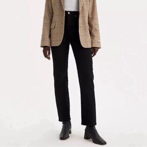 LEVI'S Wedgie Cropped Straight Leg Jeans